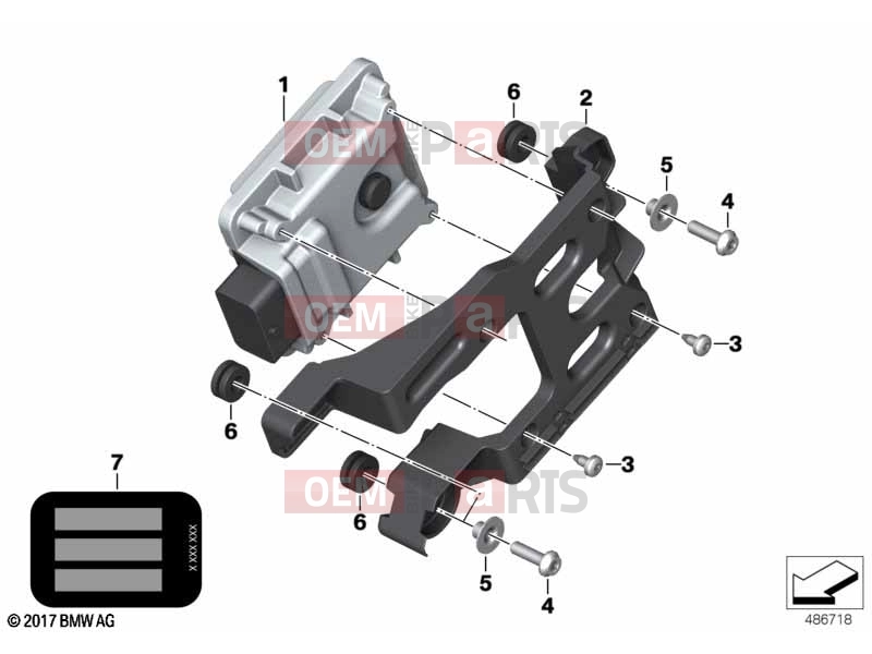 BMW Motorrad BMW 2019 C models C 400 X (0C09, 0C19) 13 | Control unit BMS-E | Control unit BMS-E