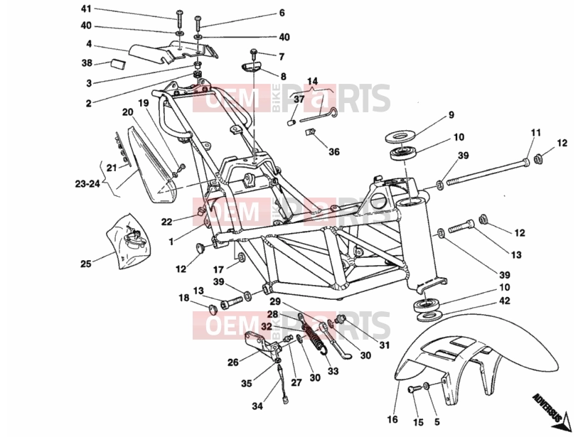 DUCATI 1996 Monster 600 FRAME » FRAME