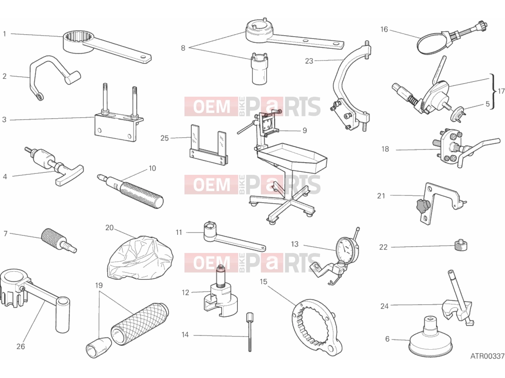 DUCATI 2017 Scrambler Desert Sled WORKSHOP SERVICE TOOLS, ENGINE