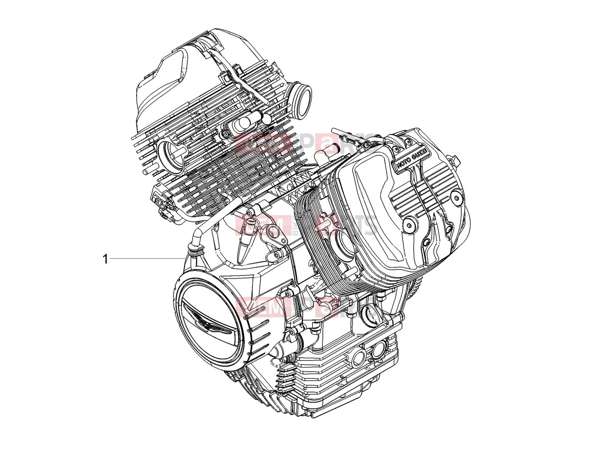 Engine » Engine-Completing part-Lever - Motoguzzi V7 Stone E5+ (EU) 2025