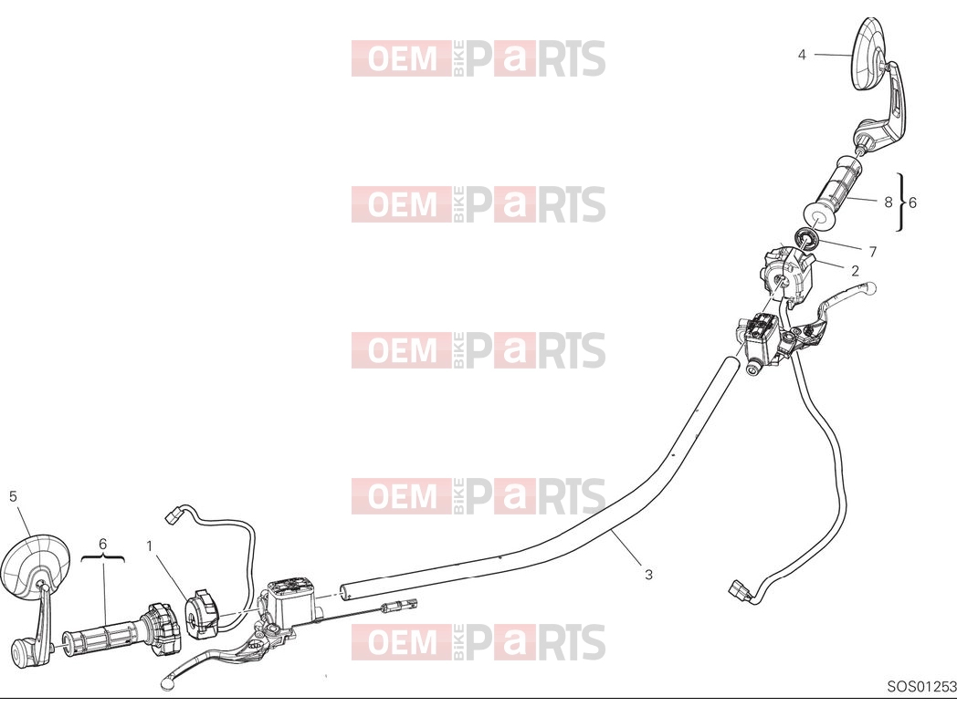 DUCATI 2025 Scrambler Nightshift Handlebar