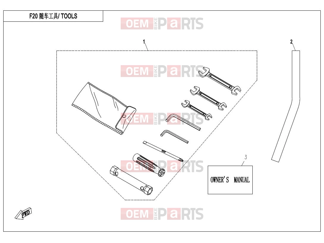 CFMOTO 2015 UTV UFORCE 800 (CF800-3) TOOLS