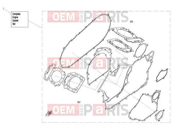 CFMOTO 2020 UTV UFORCE 800 (CF800-3) ENGINE GASKET SET - E29