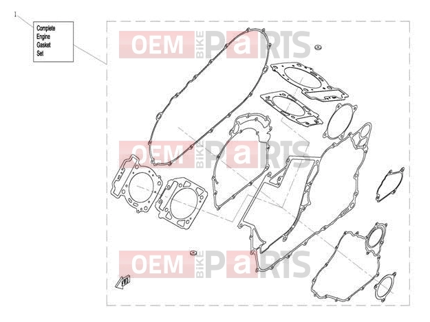 CFMOTO 2015 UTV UFORCE 800 (CF800UU-A) ENGINE GASKET SET - E12