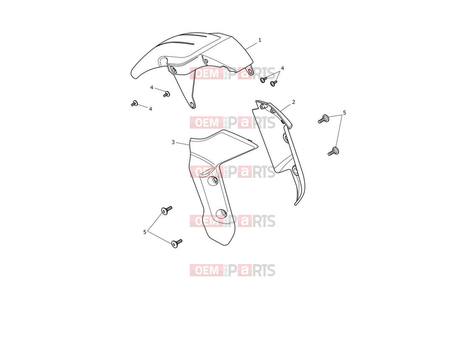 Triumph 2024 Trident 660 Front Mudguard