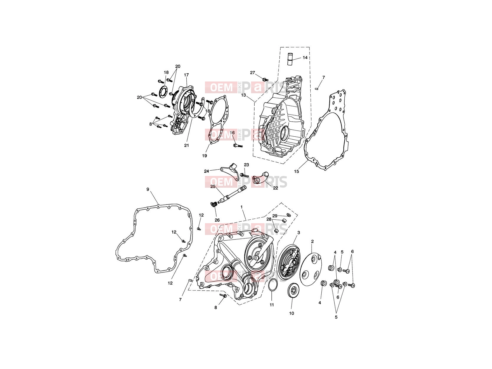 Triumph 2014 ROCKET III, CLASSIC & ROADSTER Engine Covers