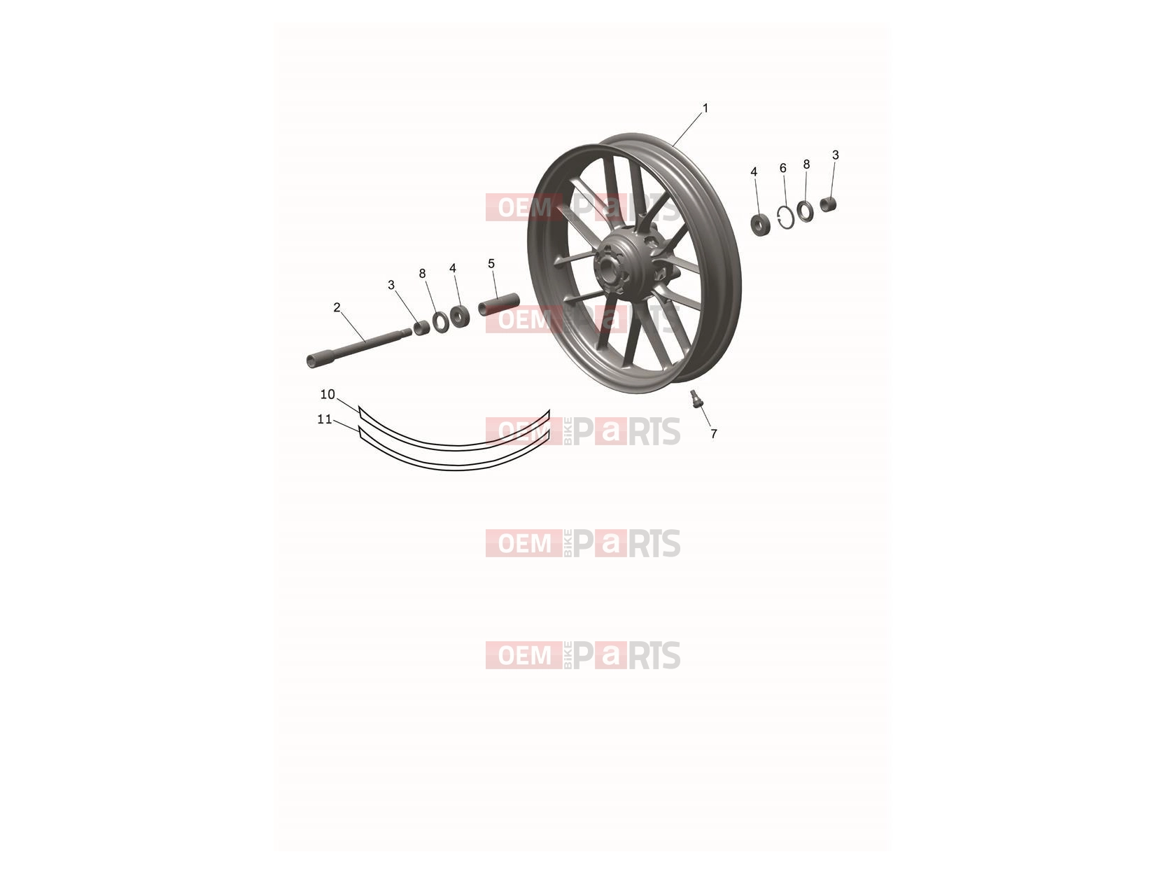 Triumph 2026 TRACKER 400 Front Wheel
