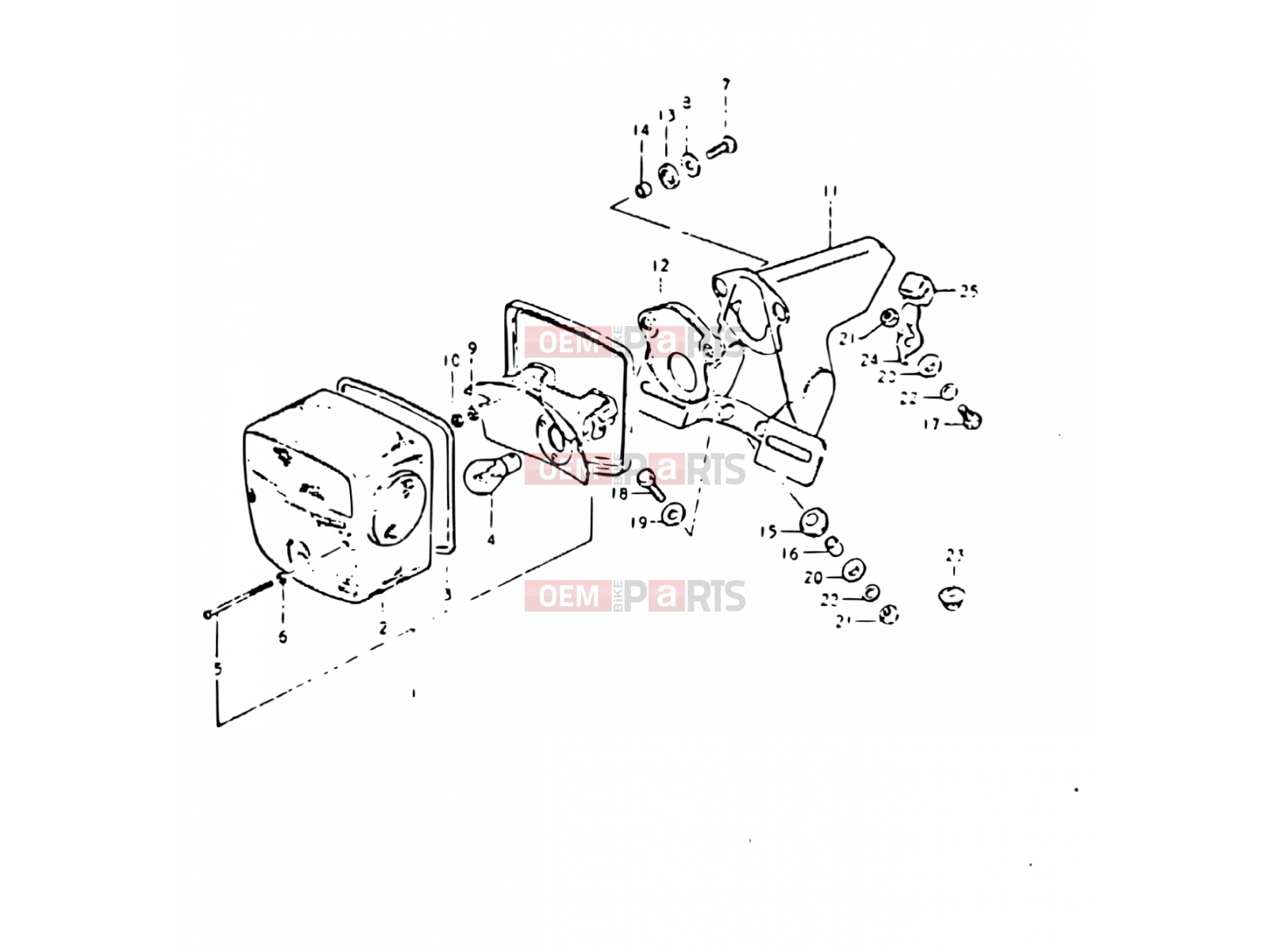 37 - REAR COMBINATION LAMP (E02, E04, E15, E21, E25) - Suzuki DR400S T (1996)