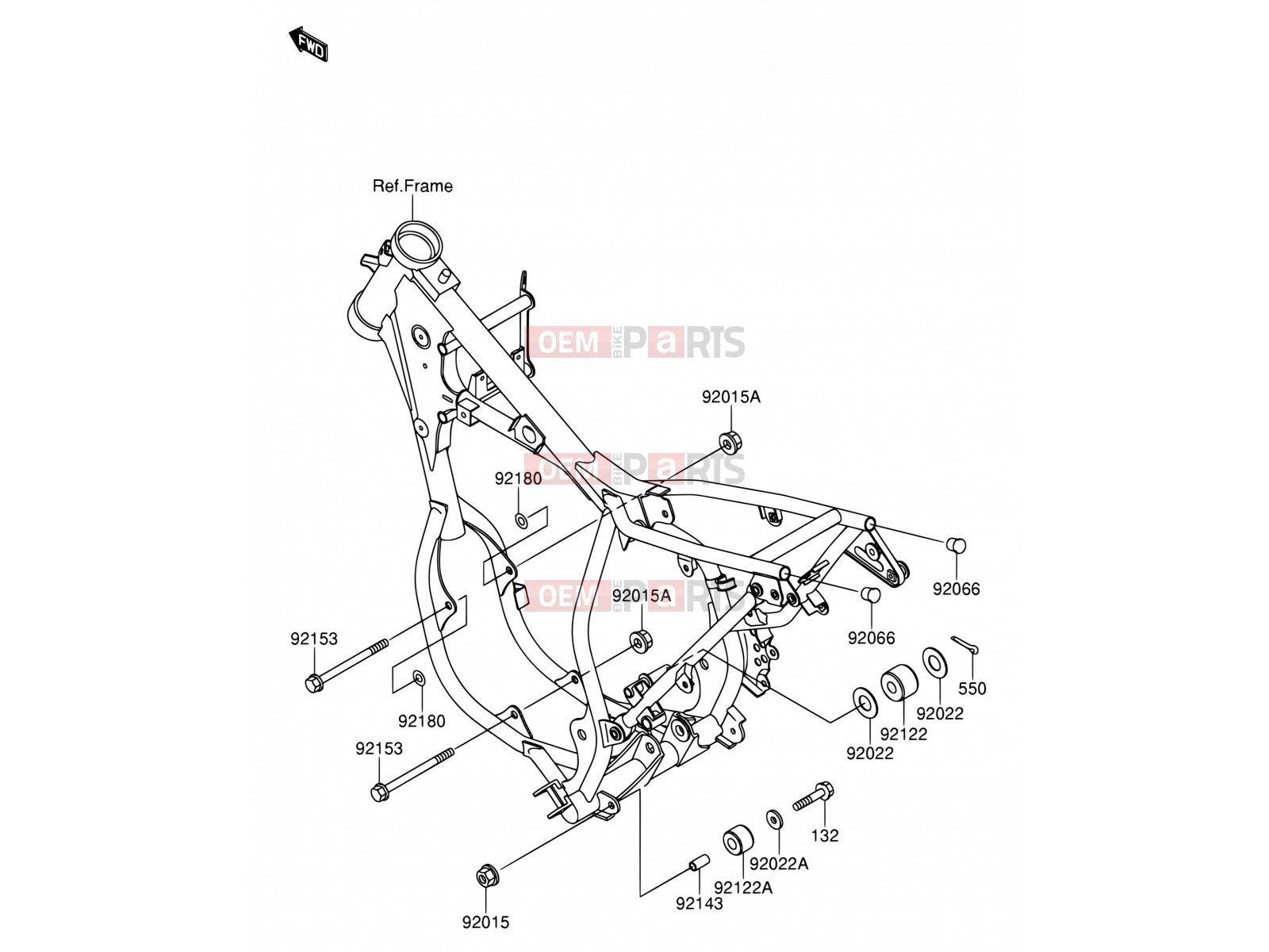 SUZUKI RM65 K3 (2003) (E03) 17 - ENGINE MOUNT
