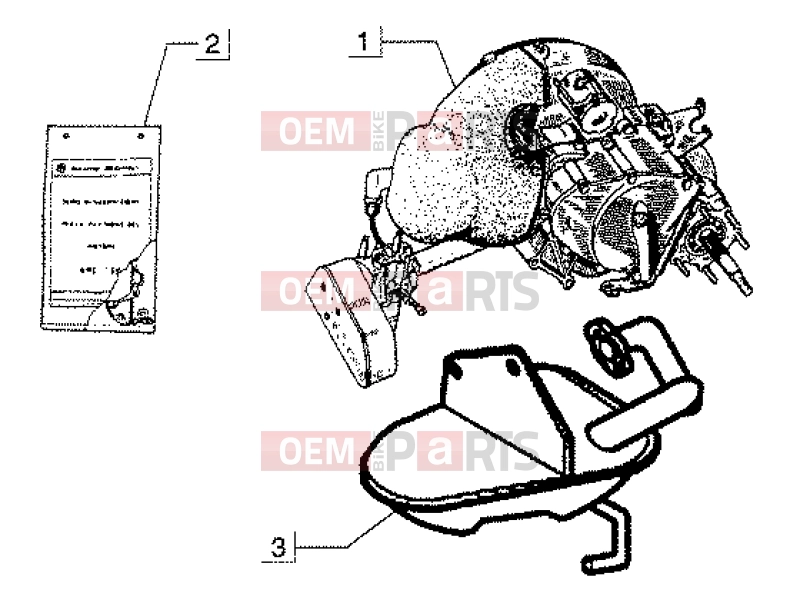 ape WEB 50CC 2T 2001-2008 ENGINE » ENGINE ASSEMBLY