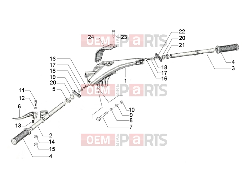 ape Classic 400 2014-től HANDLEBARS/STEERING » HANDLEBARS