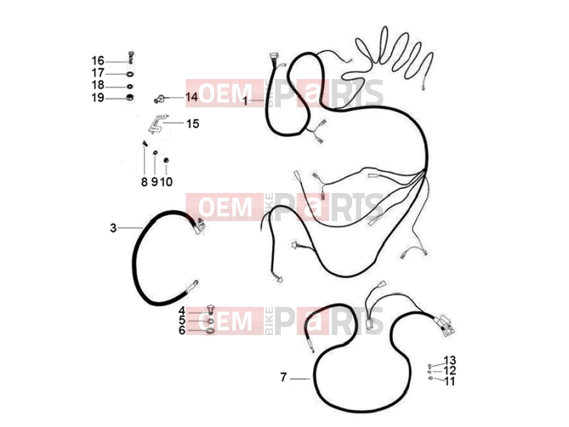 ape Classic 400 2014-től ELECTRICAL SYSTEM » MAIN CABLE HARNESS