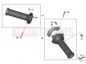 Handlebar grip, heated - BMW Motorrad HP4 (0D01, 0D11) 2011