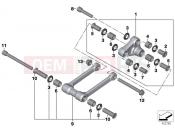 Pivot assembly components - BMW Motorrad HP4 (0D01, 0D11) 2011