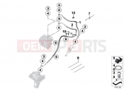 Brake pipe rear ABS - BMW Motorrad HP4 (0D01, 0D11) 2011