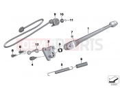 Side stand - BMW Motorrad HP4 (0D01, 0D11) 2011