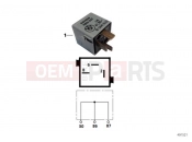 BMW Motorrad BMW 2002 R-Models 4V R 850 R 94 (0401,0406) Plug connector light grey