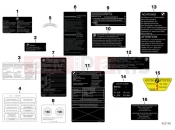 BMW Motorrad BMW 2002 R-Models 4V R 850 R 94 (0401,0406) Various notice stickers