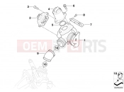 BMW Motorrad BMW 2003 C1, c1 200 C1 (0191) Throttle Housing Assy