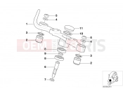 BMW Motorrad BMW 2003 C1, c1 200 C1 (0191) Upper fork cross brace