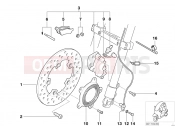 BMW Motorrad BMW 2003 C1, c1 200 C1 (0191) Front wheel brake