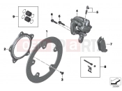 BMW Motorrad BMW 2016 C-Models C evolution (0C03) Rear wheel brake