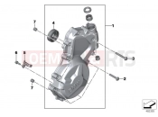 BMW Motorrad BMW 2014 S models S 1000 RR 15 (0D10,0D21) Engine housing cover, left