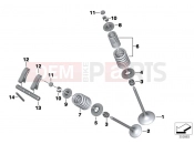 BMW Motorrad BMW 2014 S models S 1000 RR 15 (0D10,0D21) Valves with springs