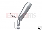BMW Motorrad BMW 2014 S models S 1000 RR 15 (0D10,0D21) Muffler