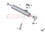 BMW Motorrad BMW 2014 S models S 1000 RR 15 (0D10,0D21) Steering damper, adjustable