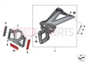BMW Motorrad BMW 2014 S models S 1000 RR 15 (0D10,0D21) License plate holder