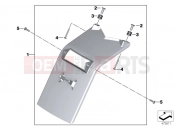 BMW Motorrad BMW 2014 S models S 1000 RR 15 (0D10,0D21) Mudguard rear