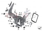 BMW Motorrad BMW 2014 S models S 1000 RR 15 (0D10,0D21) Front panel carrier