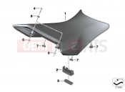 BMW Motorrad BMW 2014 S models S 1000 RR 15 (0D10,0D21) Bench seat