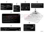 BMW Motorrad BMW 2014 S models S 1000 RR 15 (0D10,0D21) Labels for Brazil