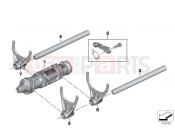 6-speed transmission shift components - BMW Motorrad R 1200 RS (0A05, 0A15) 2014