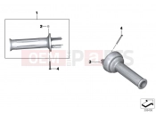Handlebar grips unheated - BMW Motorrad R 1200 RS (0A05, 0A15) 2014