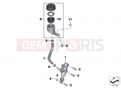 Brake master cylinder - BMW Motorrad R 1200 RS (0A05, 0A15) 2014