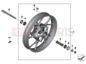 Cast rim, front - BMW Motorrad R 1200 RS (0A05, 0A15) 2014