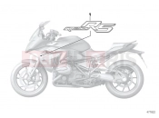 Stick-on label - BMW Motorrad R 1200 RS (0A05, 0A15) 2014