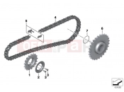 Chain drive - BMW Motorrad C 650 Sport 16 (0C04, 0C14) 2014