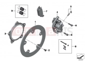 Front wheel brake - BMW Motorrad C 650 Sport 16 (0C04, 0C14) 2014