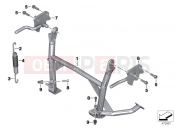 Center stand - BMW Motorrad C 650 Sport 16 (0C04, 0C14) 2014