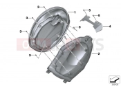 Storage compartment, rear - BMW Motorrad C 650 Sport 16 (0C04, 0C14) 2014