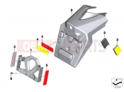 License plate bracket US / reflectors - BMW Motorrad C 650 Sport 16 (0C04, 0C14) 2014