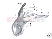 Mudguard rear - BMW Motorrad C 650 Sport 16 (0C04, 0C14) 2014