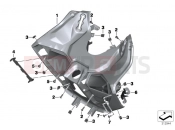 Leg shield - BMW Motorrad C 650 Sport 16 (0C04, 0C14) 2014