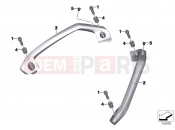 Handle rear - BMW Motorrad C 650 Sport 16 (0C04, 0C14) 2014