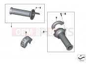 Heated handlebar grips - BMW Motorrad C 650 Sport 16 (0C04, 0C14) 2014