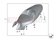 Saddle, Sport - BMW Motorrad C 650 Sport 16 (0C04, 0C14) 2014